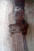 Ladakh - Alchi monastery, wooden carving of the Sumtsek